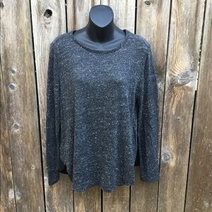 Loft sweater with sheer panel